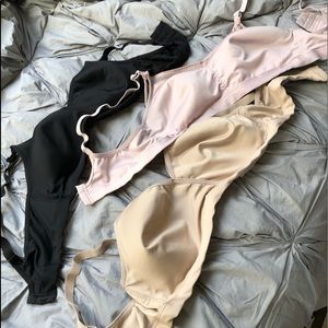 Three Playtex nursing bras
